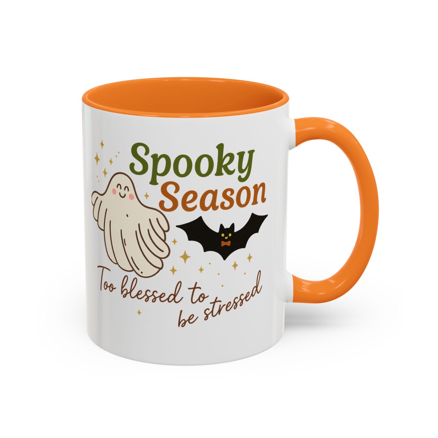 Spooky Season – Too Blessed to Be Stressed | 11oz Mug