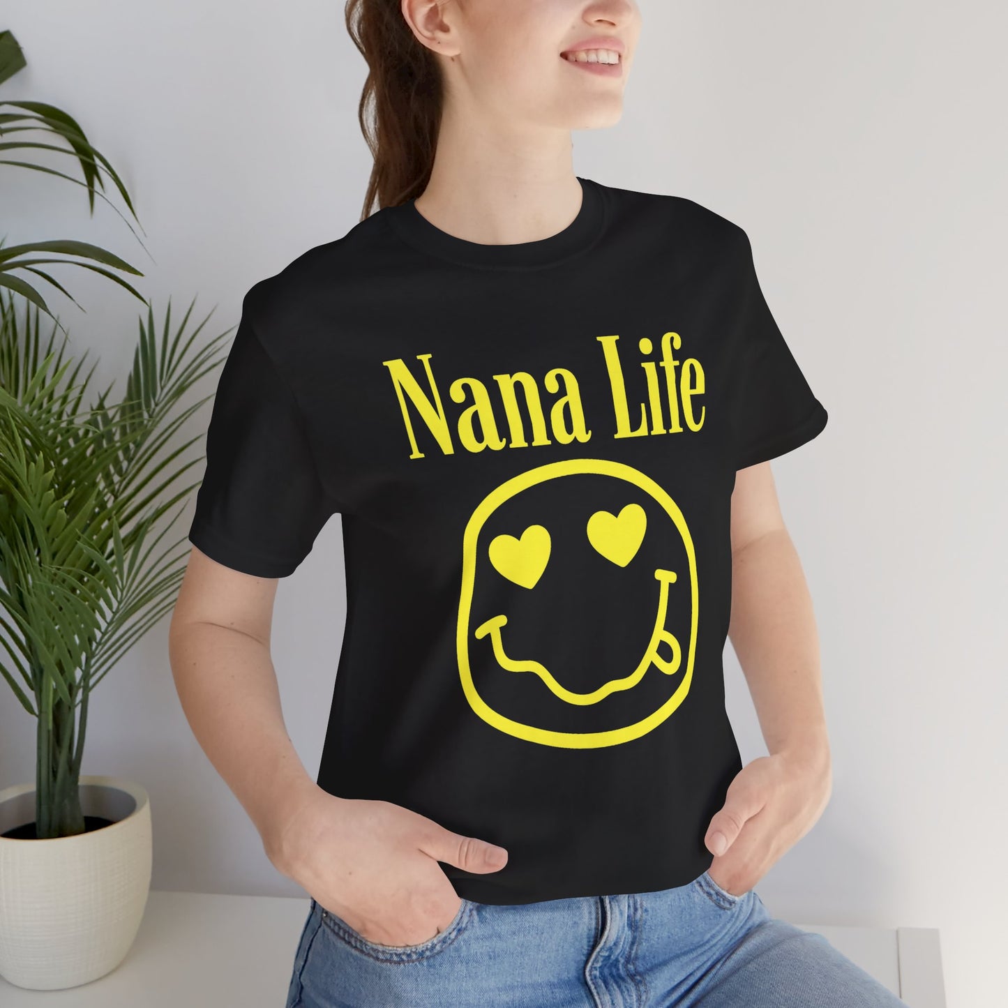 Nana Life Smiley Face | Jersey Tee
