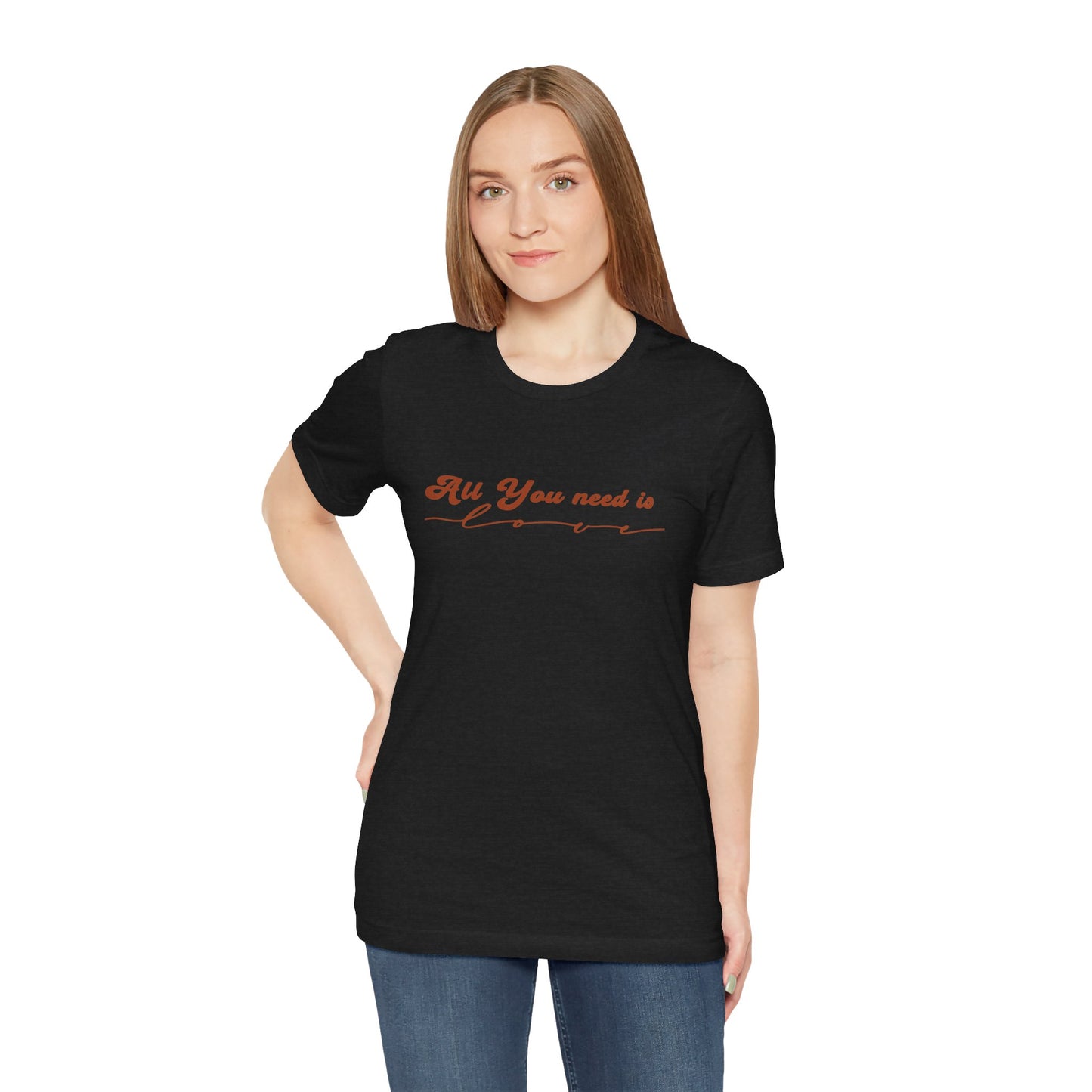 All You Need is Love – Handwritten Script | Jersey Tee