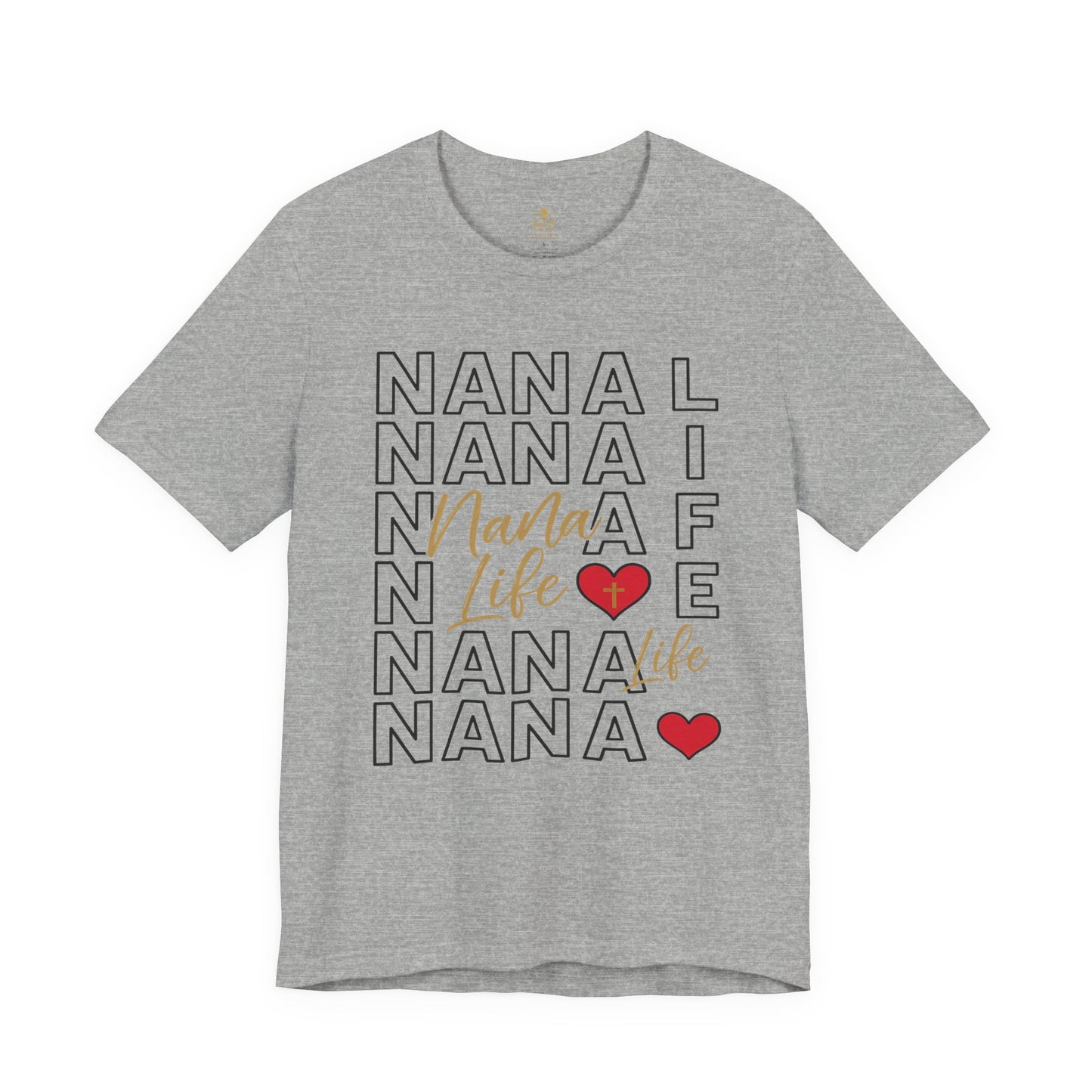 “Nana Life” Repeating Text | Jersey Tee