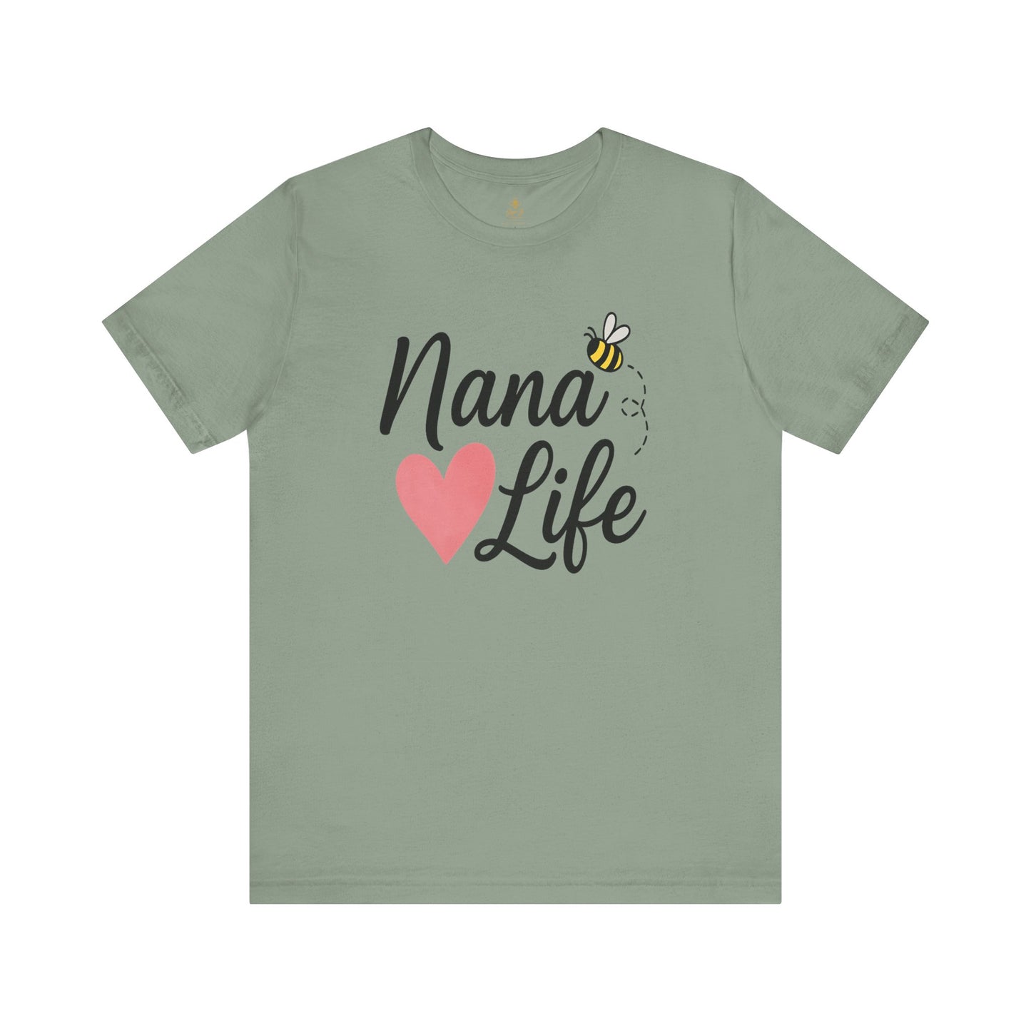 "Nana Life" Heart & Bee Script | Jersey Tee