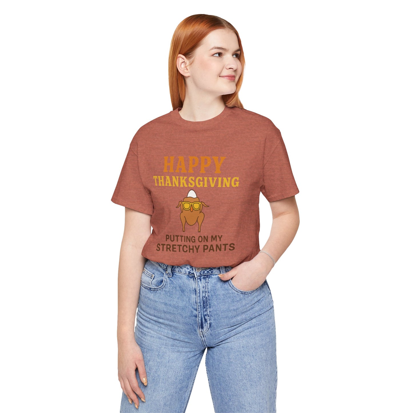 “Happy Thanksgiving Stretchy Pants Club” | Jersey Tee