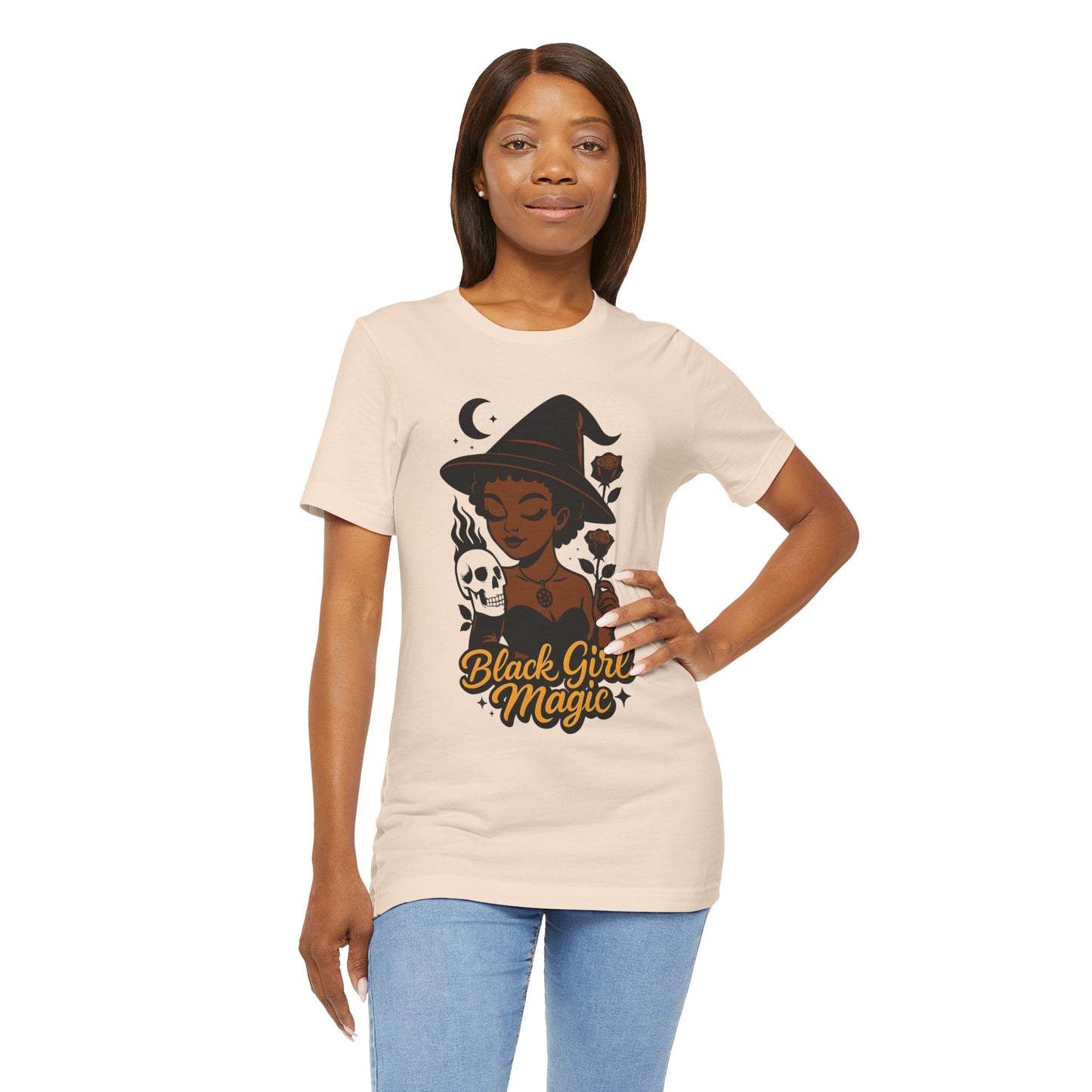 Black Girl Magic Witchy Halloween | Jersey Tee