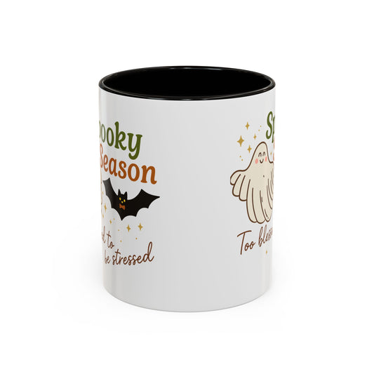 Spooky Season – Too Blessed to Be Stressed | 11oz Mug