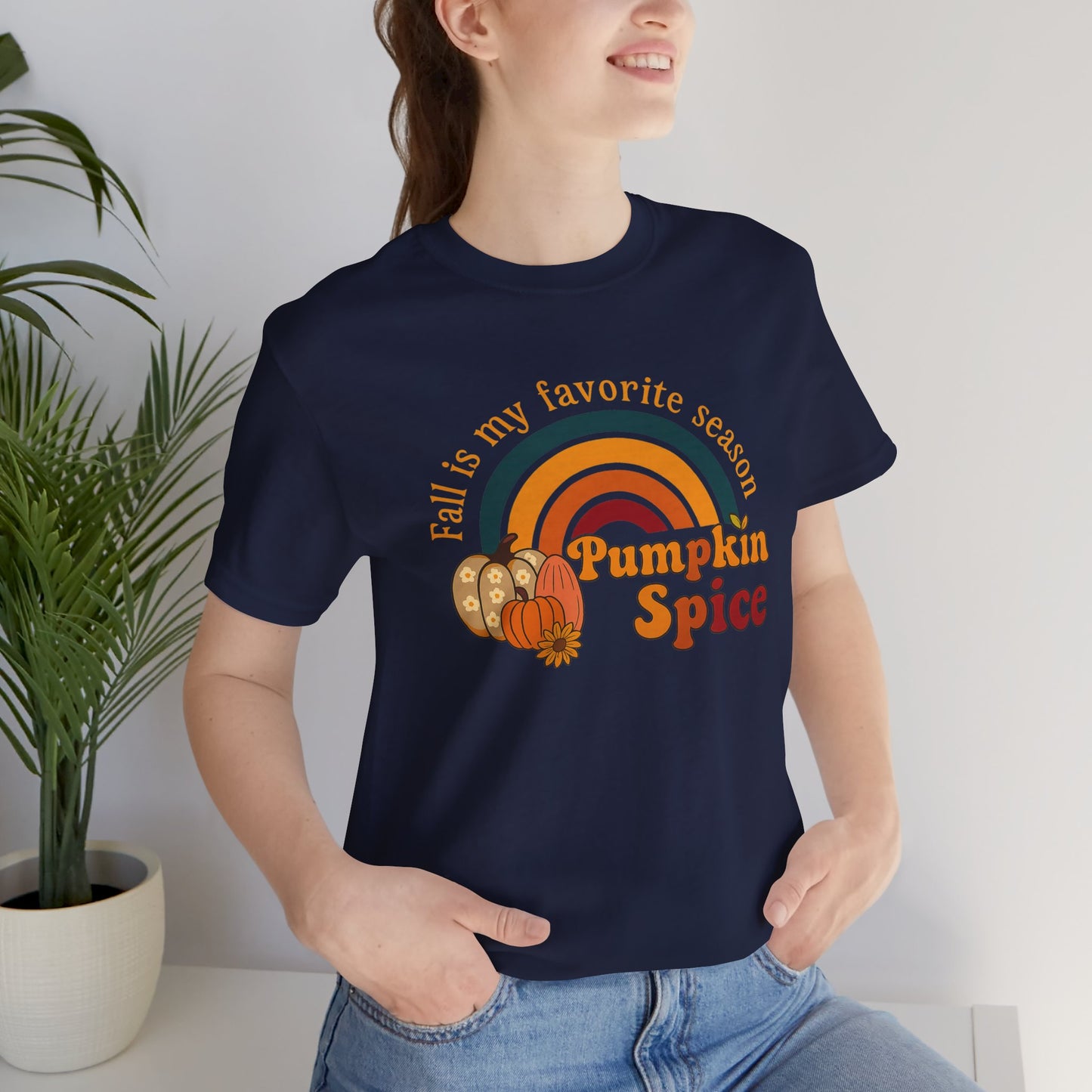Fall is My Favorite Season Retro Pumpkin Spice Shirt | Jersey Tee