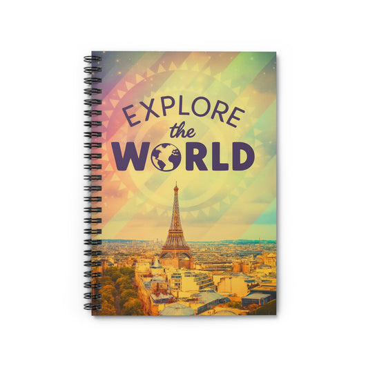 Explore the World – Wander with Wonder | Spiral Notebook