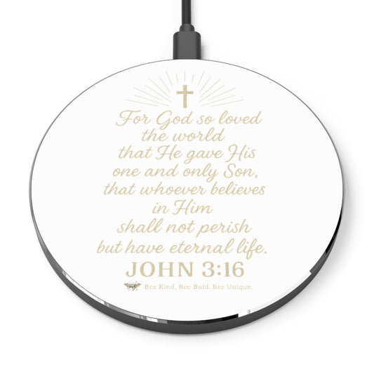 John 3:16 Scripture | Wireless Charging Pad