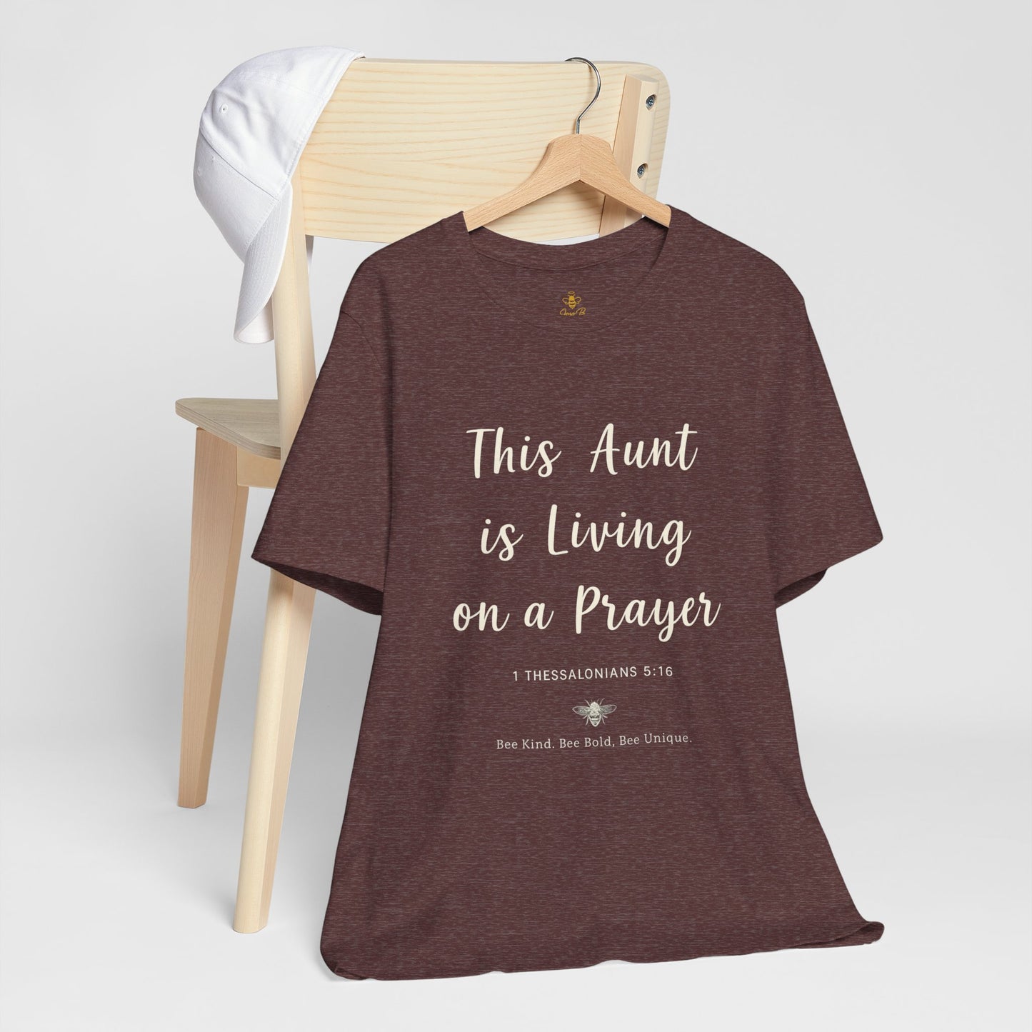 This Aunt Is Living on a Prayer | Jersey Tee