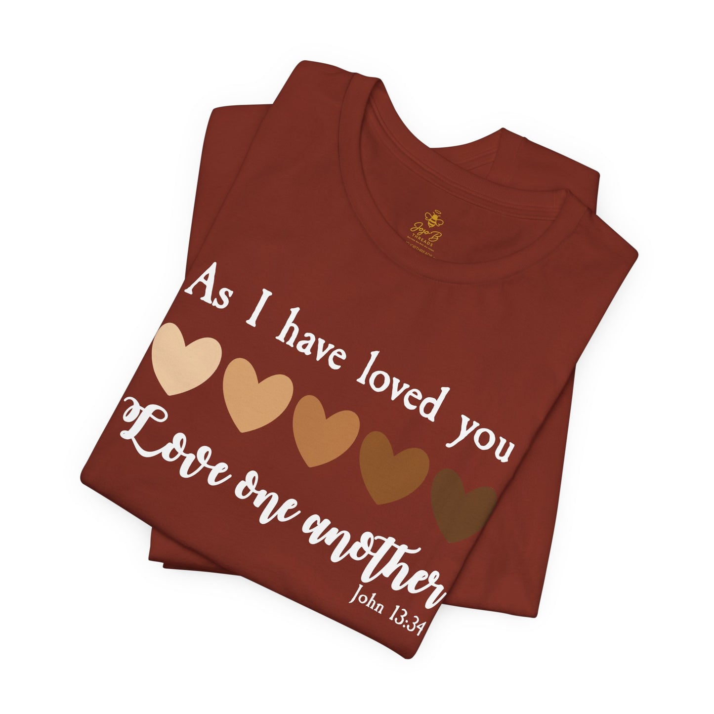 Love One Another – John 13:34  | Jersey Tee