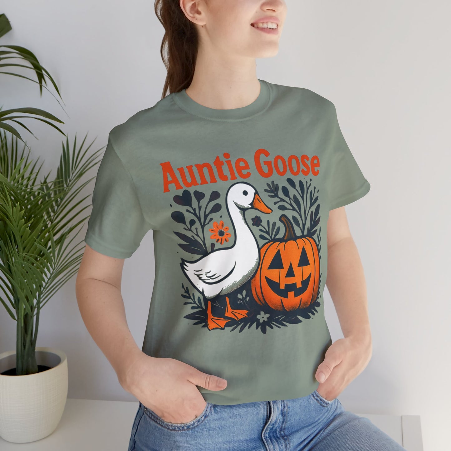 Auntie Goose Halloween | Jersey Tee