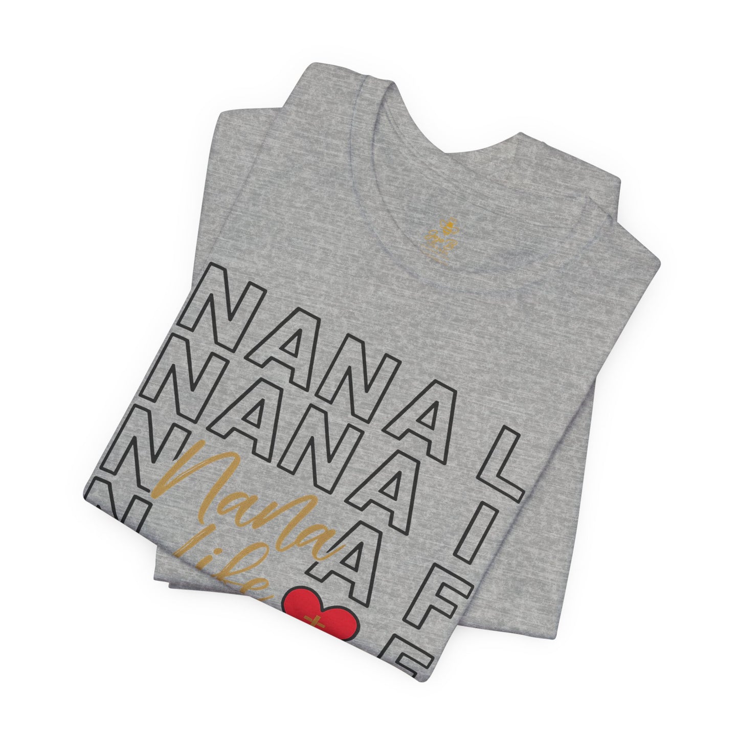 “Nana Life” Repeating Text | Jersey Tee