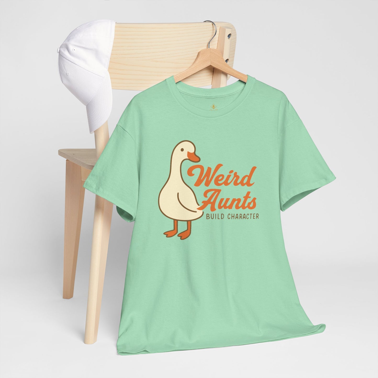 Weird Aunts Build Character Tee – Funny Goose Aunt Shirt