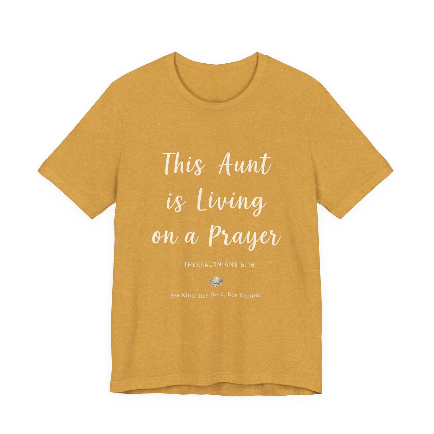 This Aunt Is Living on a Prayer | Jersey Tee