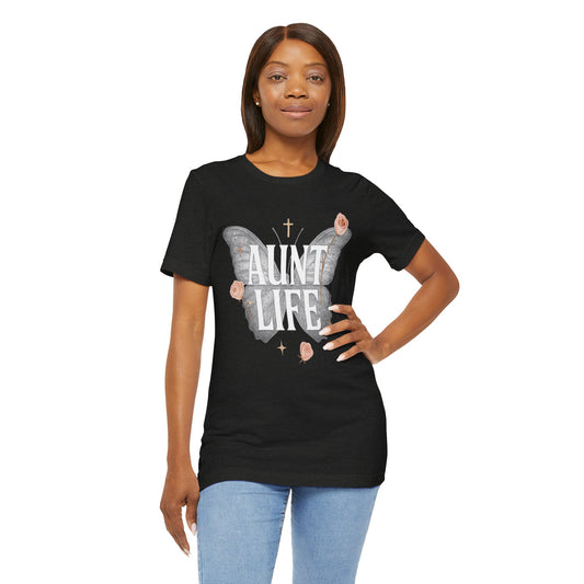 Aunt Life Butterfly | Jersey Tee