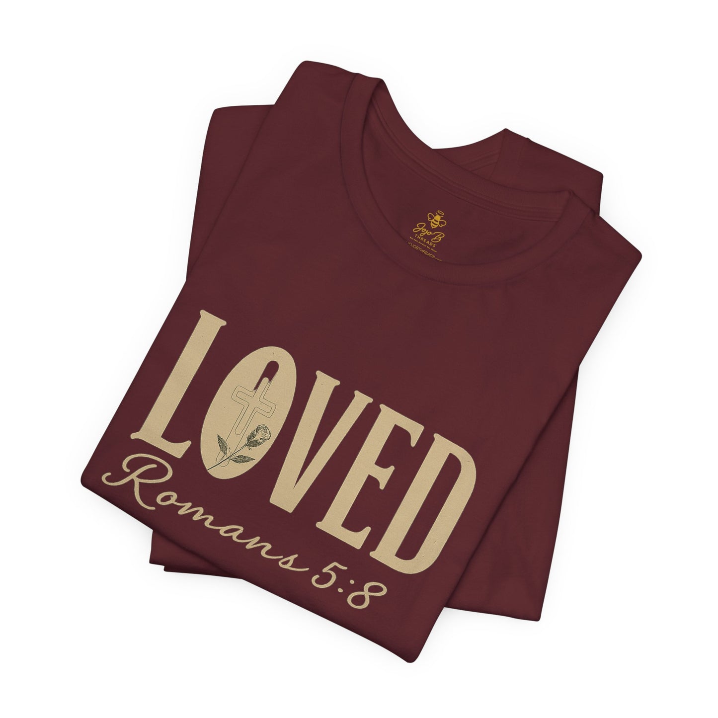 LOVED Romans 5:8 | Jersey Tee