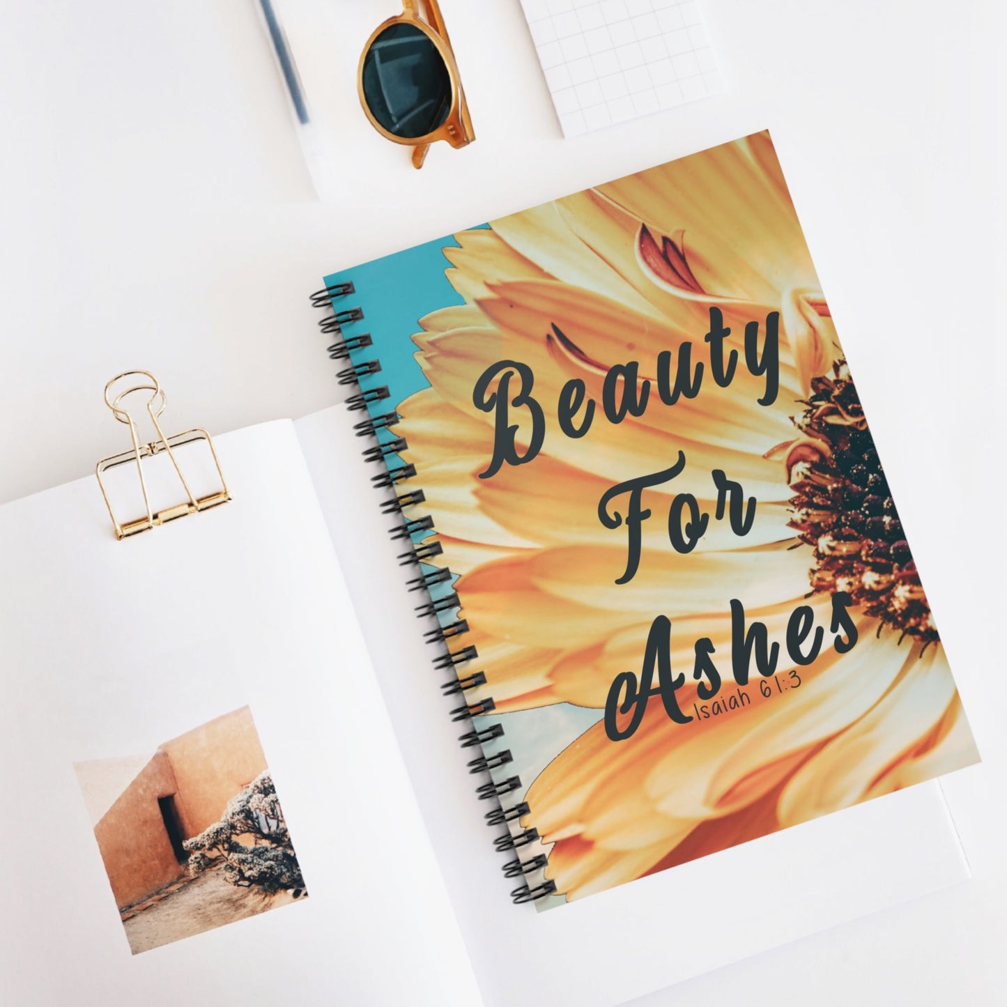 Beauty for Ashes | Spiral Notebook