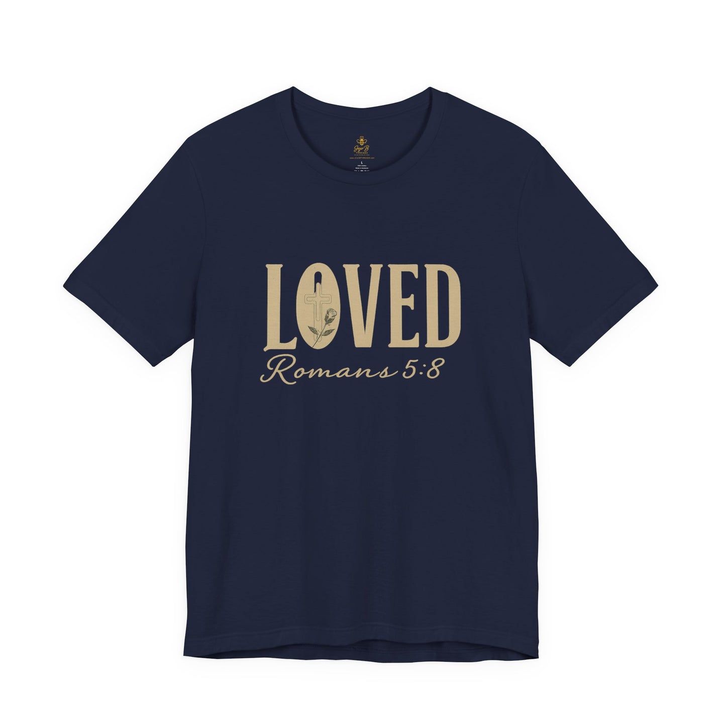 LOVED Romans 5:8 | Jersey Tee