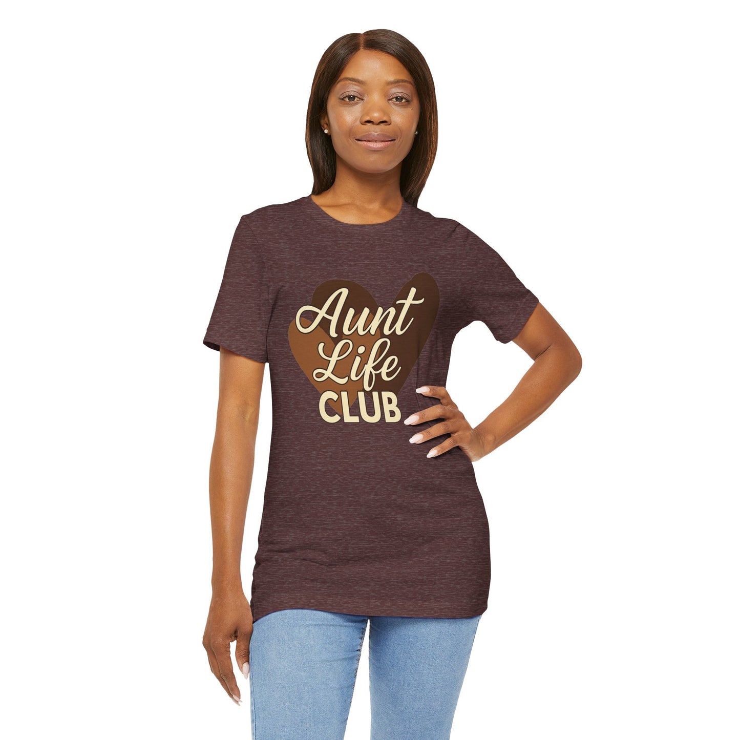 Aunt Life Club Heart Edition | Jersey Tee