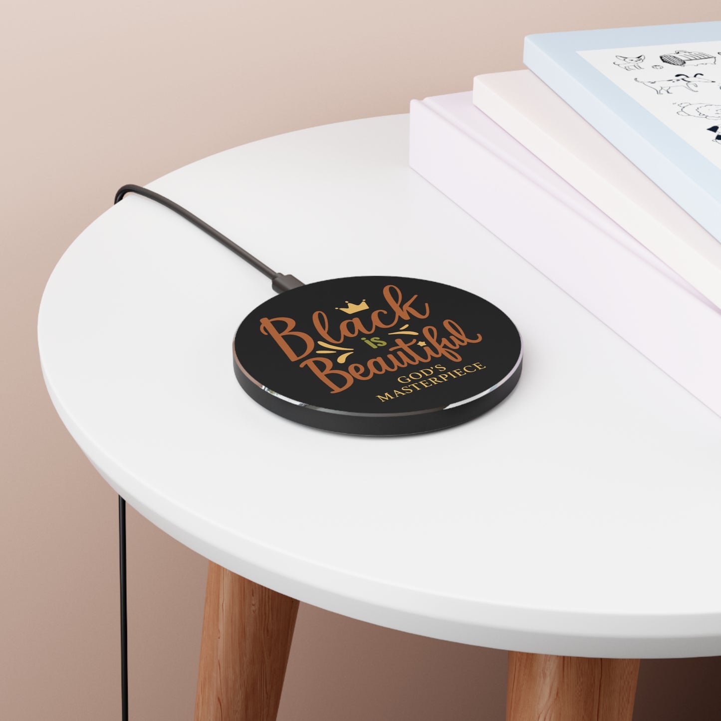 “Black is Beautiful – Bold & Radiant” | Wireless Charger