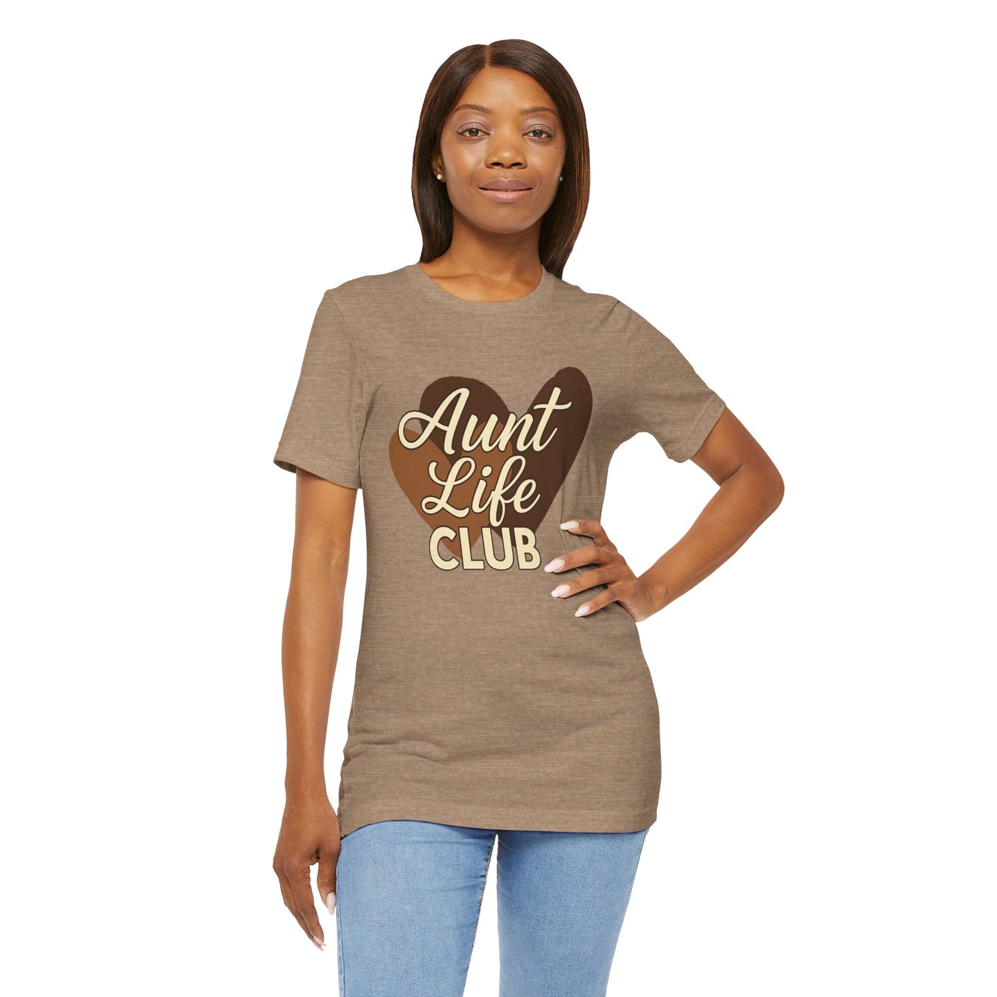Aunt Life Club Heart Edition | Jersey Tee
