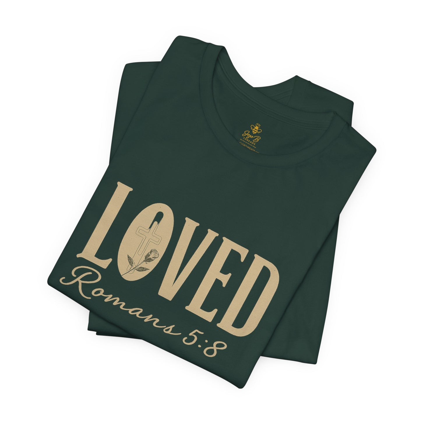 LOVED Romans 5:8 | Jersey Tee