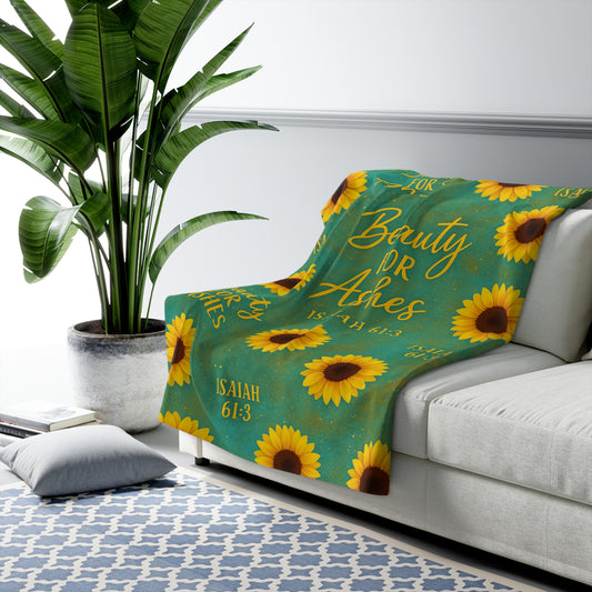 Beauty for Ashes | Sherpa Fleece Blanket