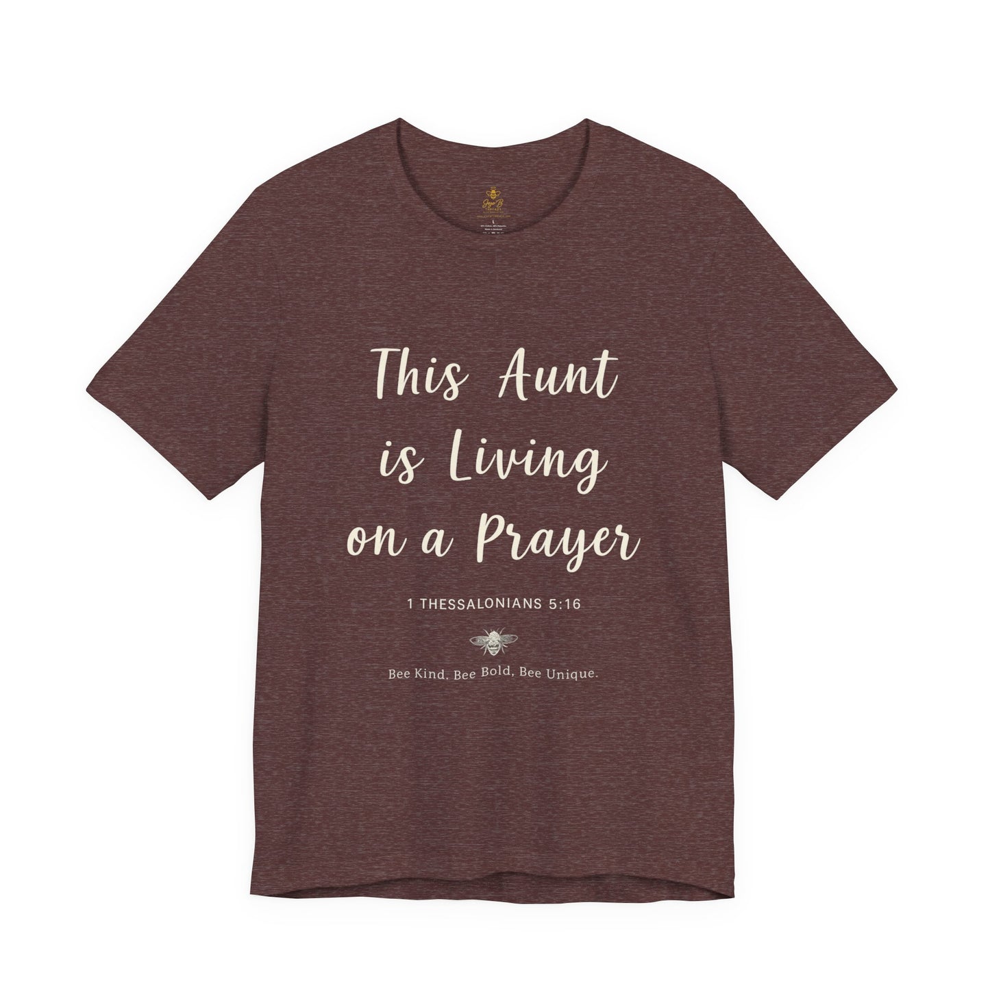 This Aunt Is Living on a Prayer | Jersey Tee