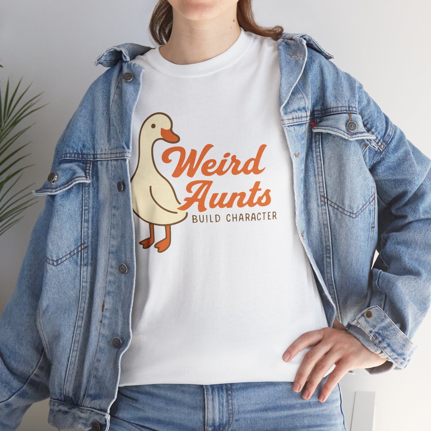 Weird Aunts Build Character Tee – Funny Goose Aunt Shirt