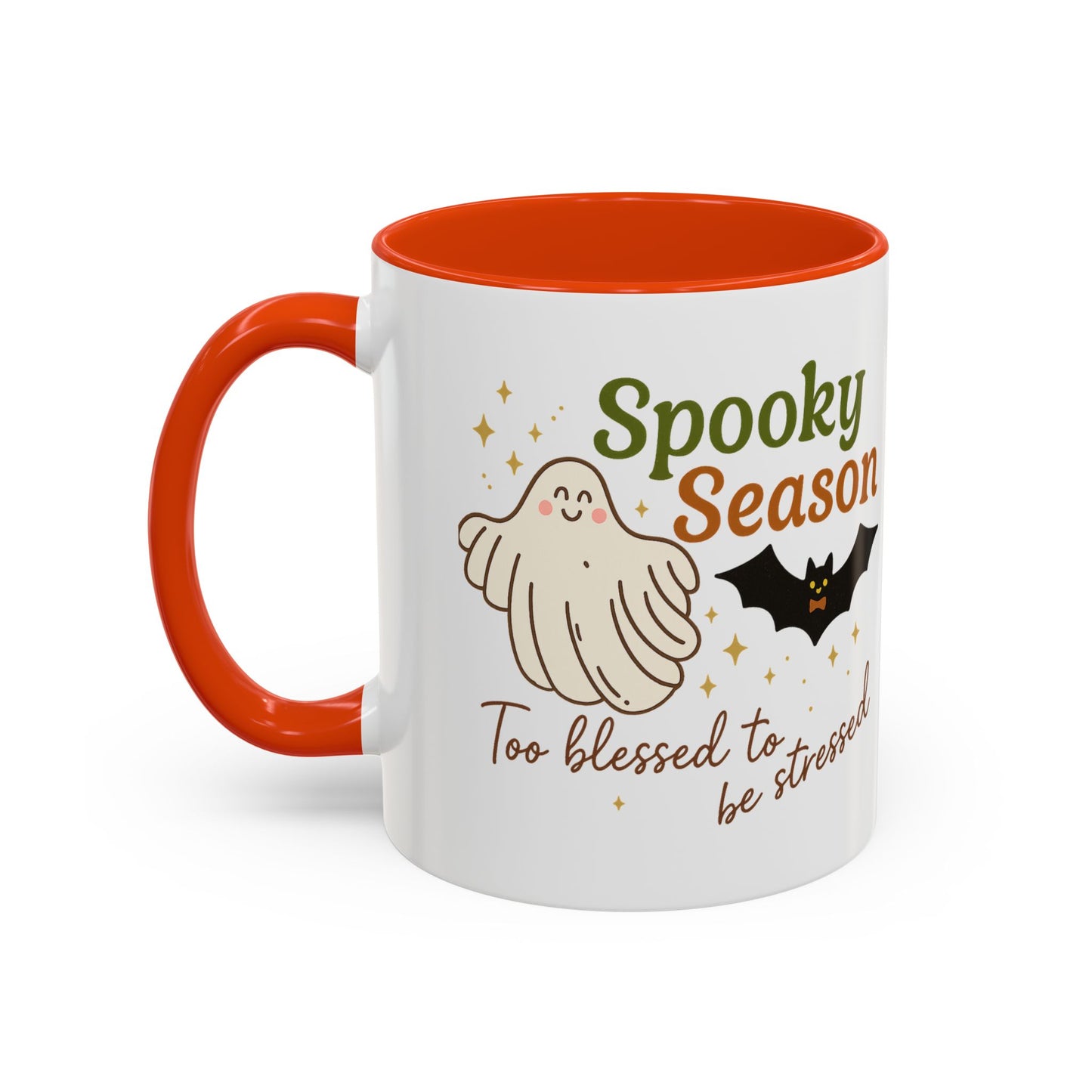 Spooky Season – Too Blessed to Be Stressed | 11oz Mug