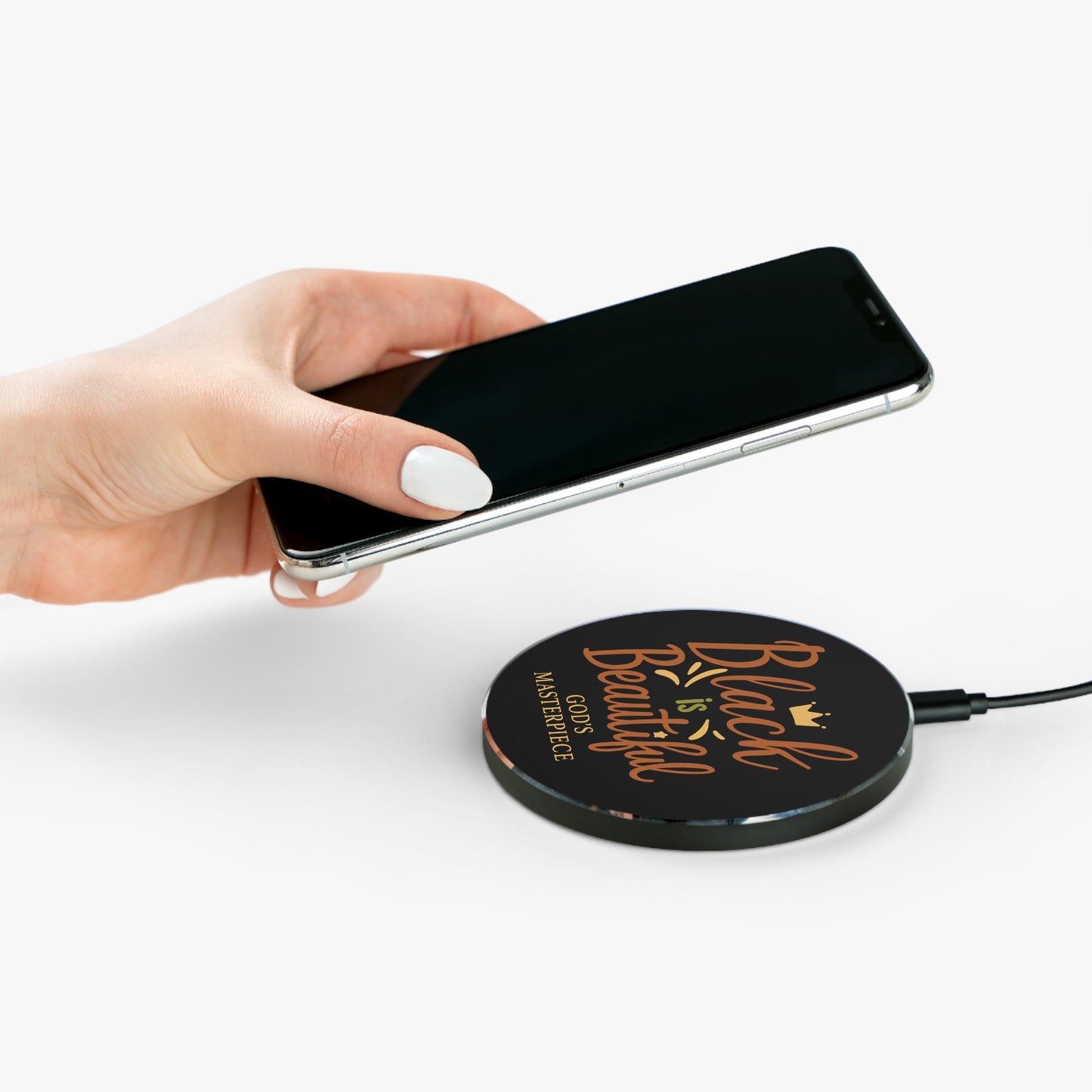 “Black is Beautiful – Bold & Radiant” | Wireless Charger