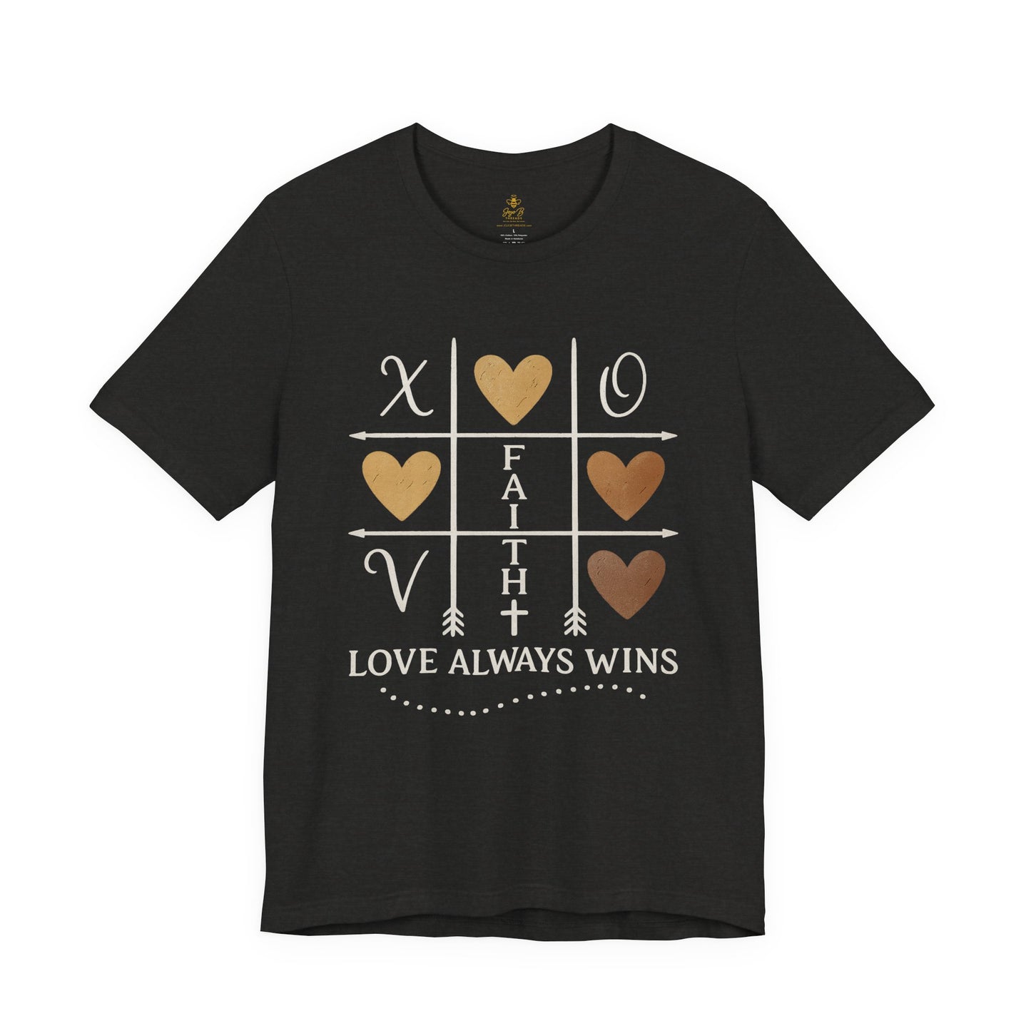 Love Wins – Tic Tac Toe Heart | Jersey Tee